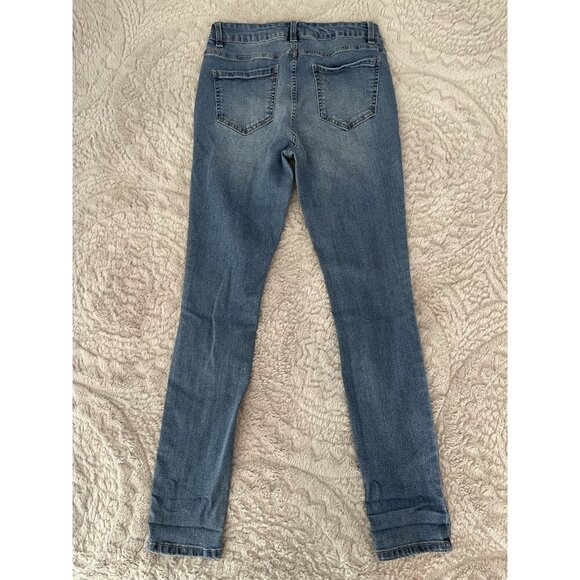 d.jeans Women’s Skinny Jeans Blue Size 6 Mid Rise Stretch Denim - Picture 5 of 6